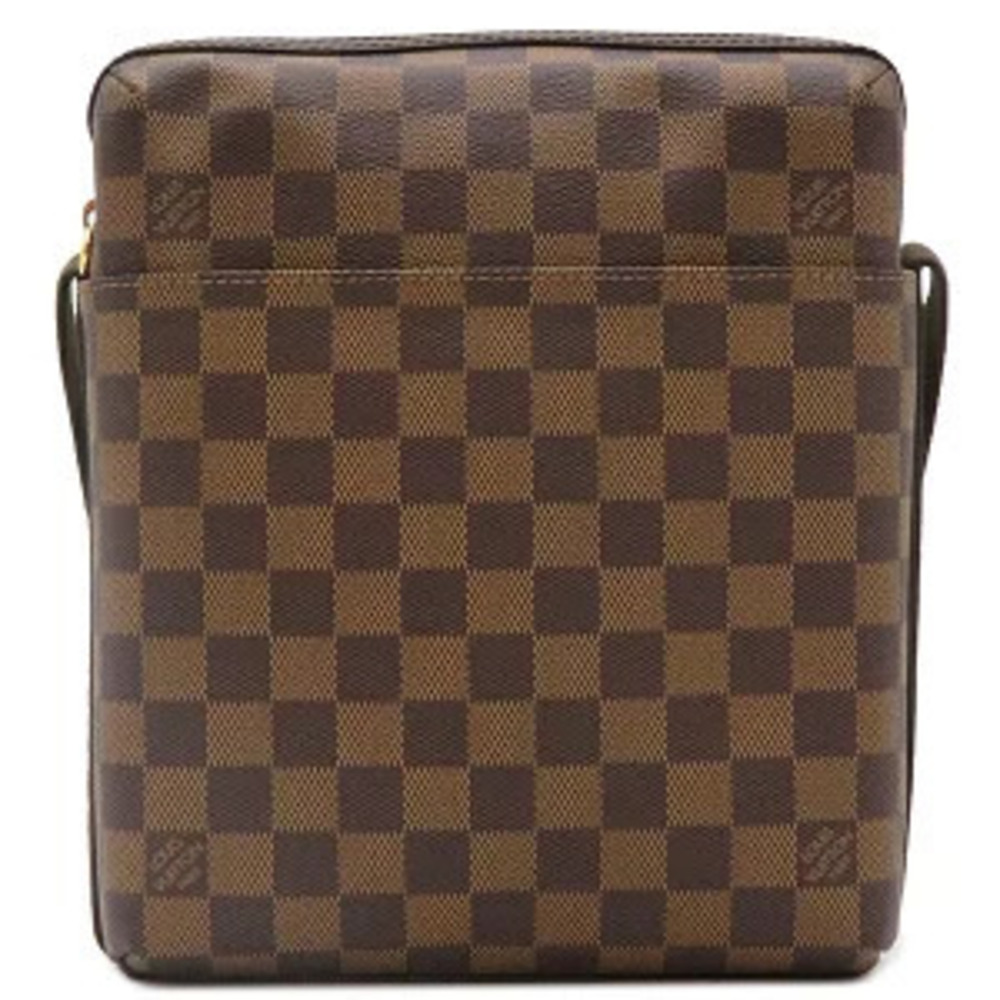 Louis Vuitton Trotteur Bobour Shoulder Bag Damier Canvas Ebene Brown
